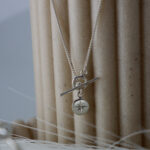 Starry night coin necklace