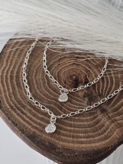 Initial coin Bracelet