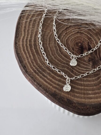 Initial coin Bracelet