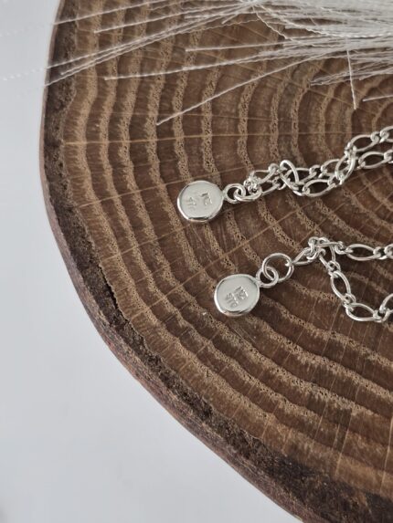 Initial coin Bracelet
