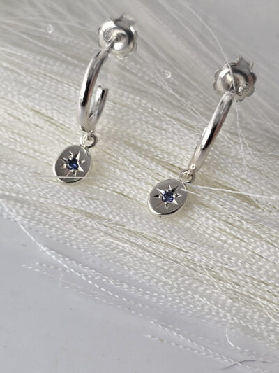 Star Coin Hoop Earrings - Image 4