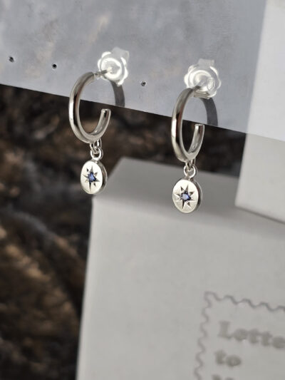 Star Coin Hoop Earrings - Image 6