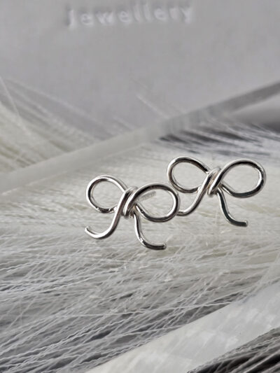 Bow Stud Earrings - Image 4