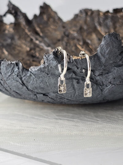 Starlock Hoop Earrings - Image 3