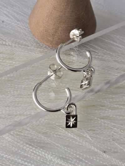 Starlock Hoop Earrings - Image 6