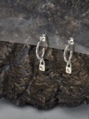 Starlock Hoop Earrings