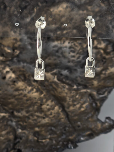 Starlock Hoop Earrings - Image 5