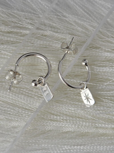 Tag Hoop Earrings - Image 5