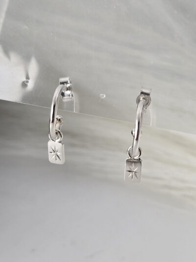 Tag Hoop Earrings - Image 6