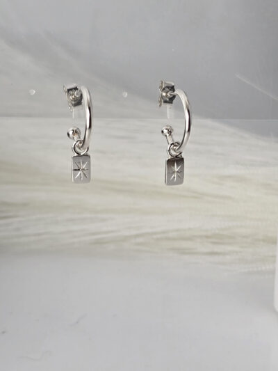Tag Hoop Earrings - Image 7