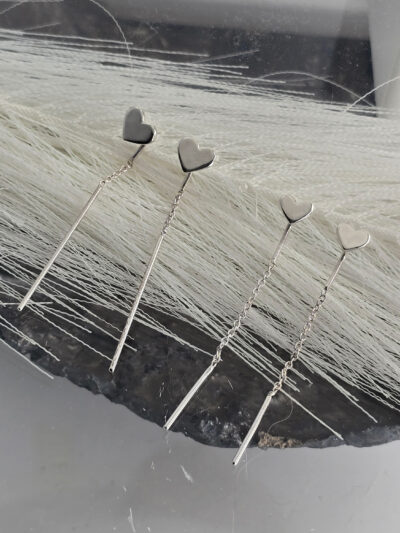 Heart Thread Earrings - Image 8
