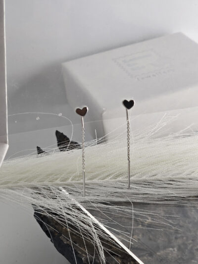 Heart Thread Earrings - Image 4