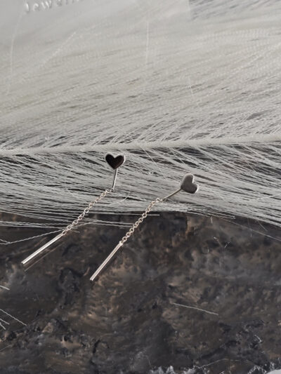 Heart Thread Earrings - Image 3