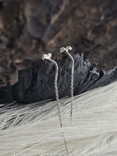 Heart Thread Earrings - Image 7
