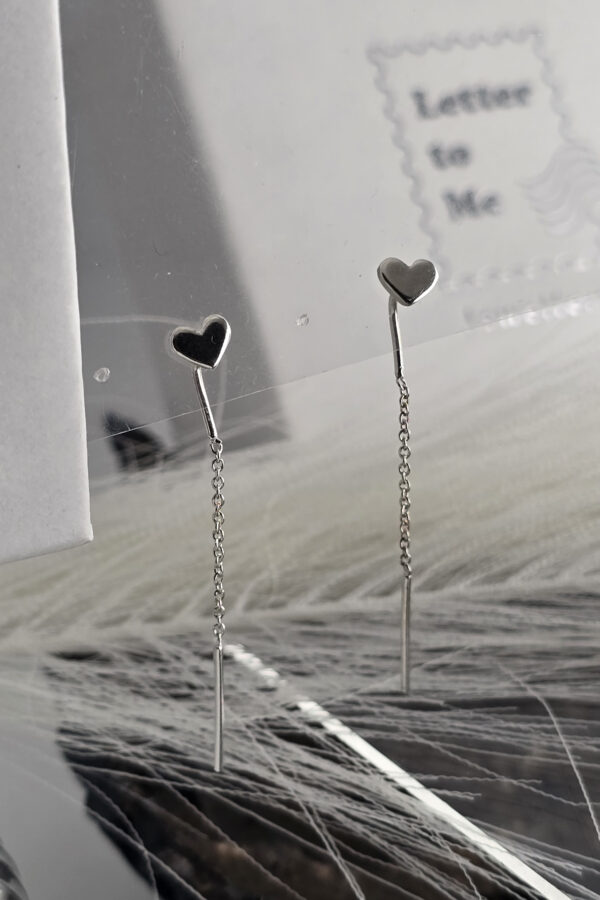 Heart Thread Earrings