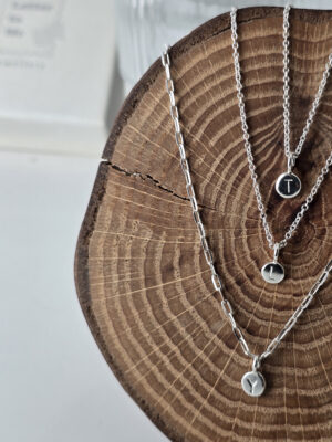 Signature Initial Coin Necklace